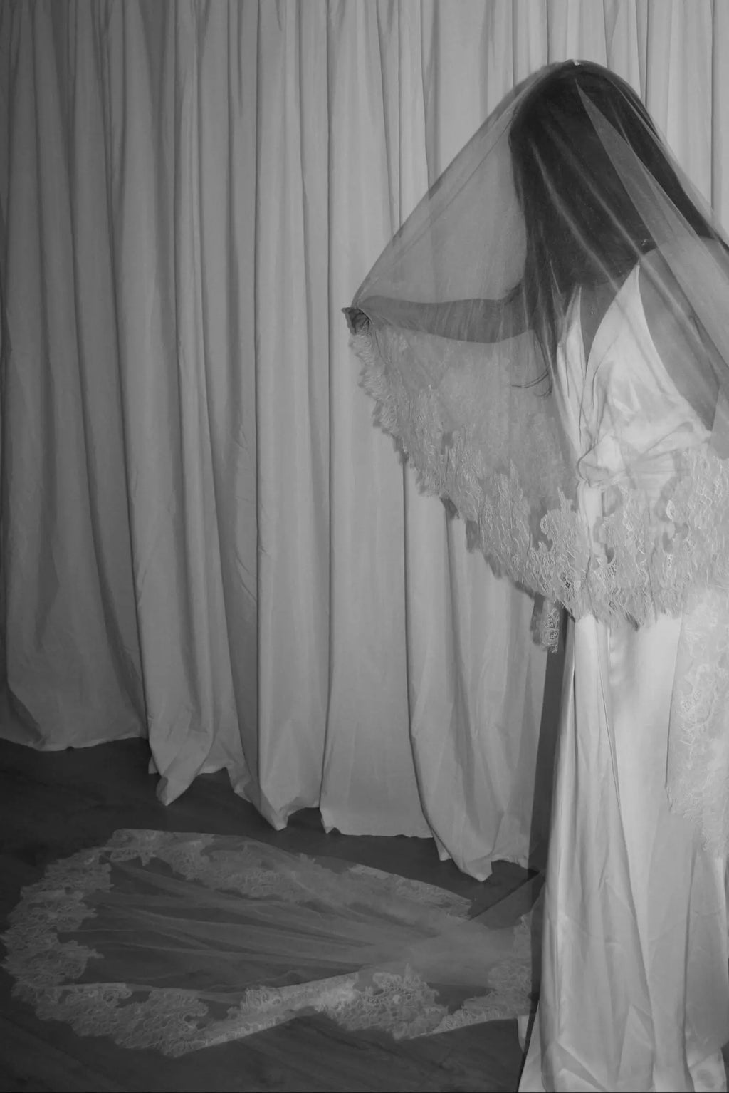 Soft signature tulle drop wedding veil